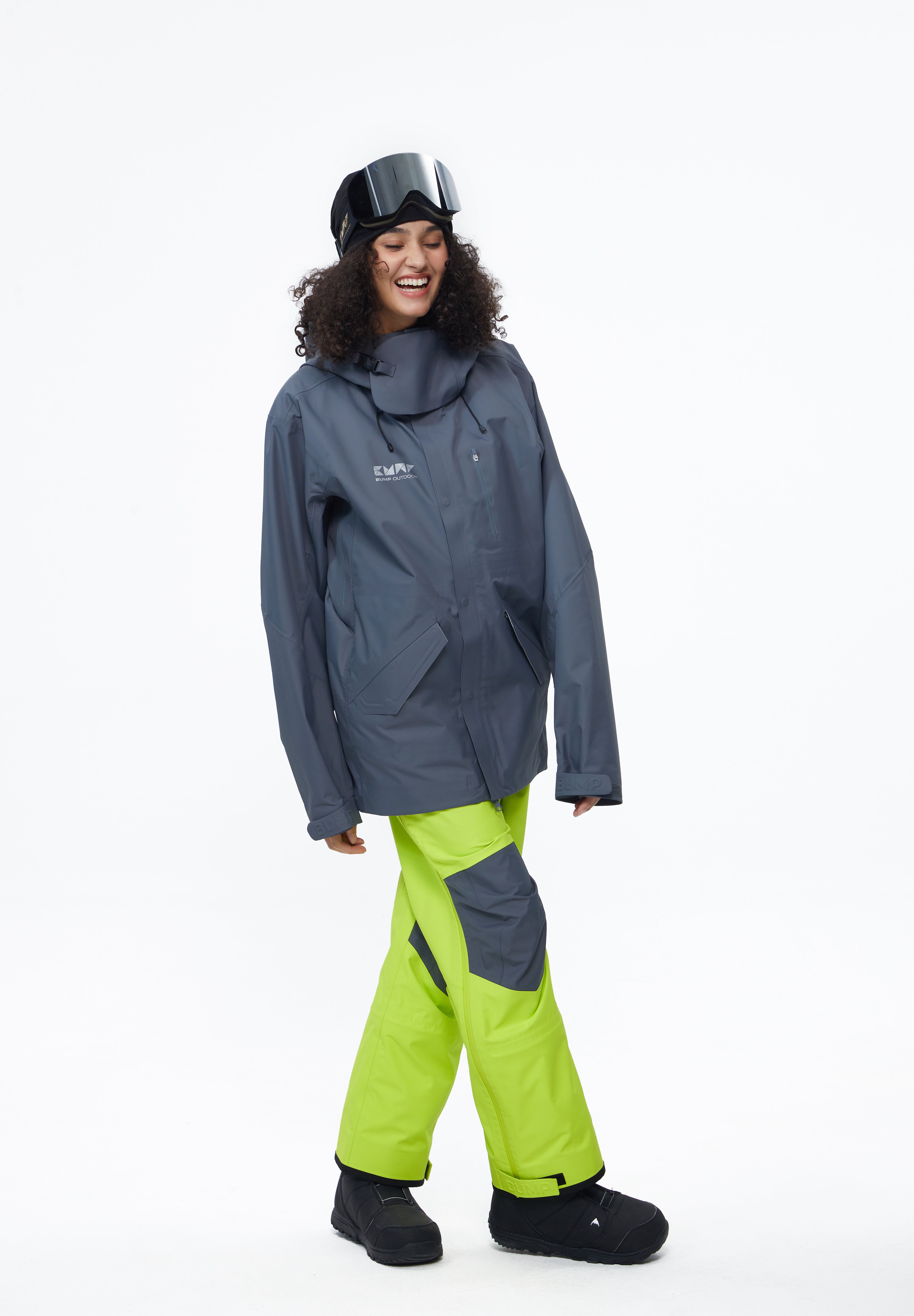 BUMP 23 3L Pro Dermizax® Snowboard/Ski Jacket Women Gray