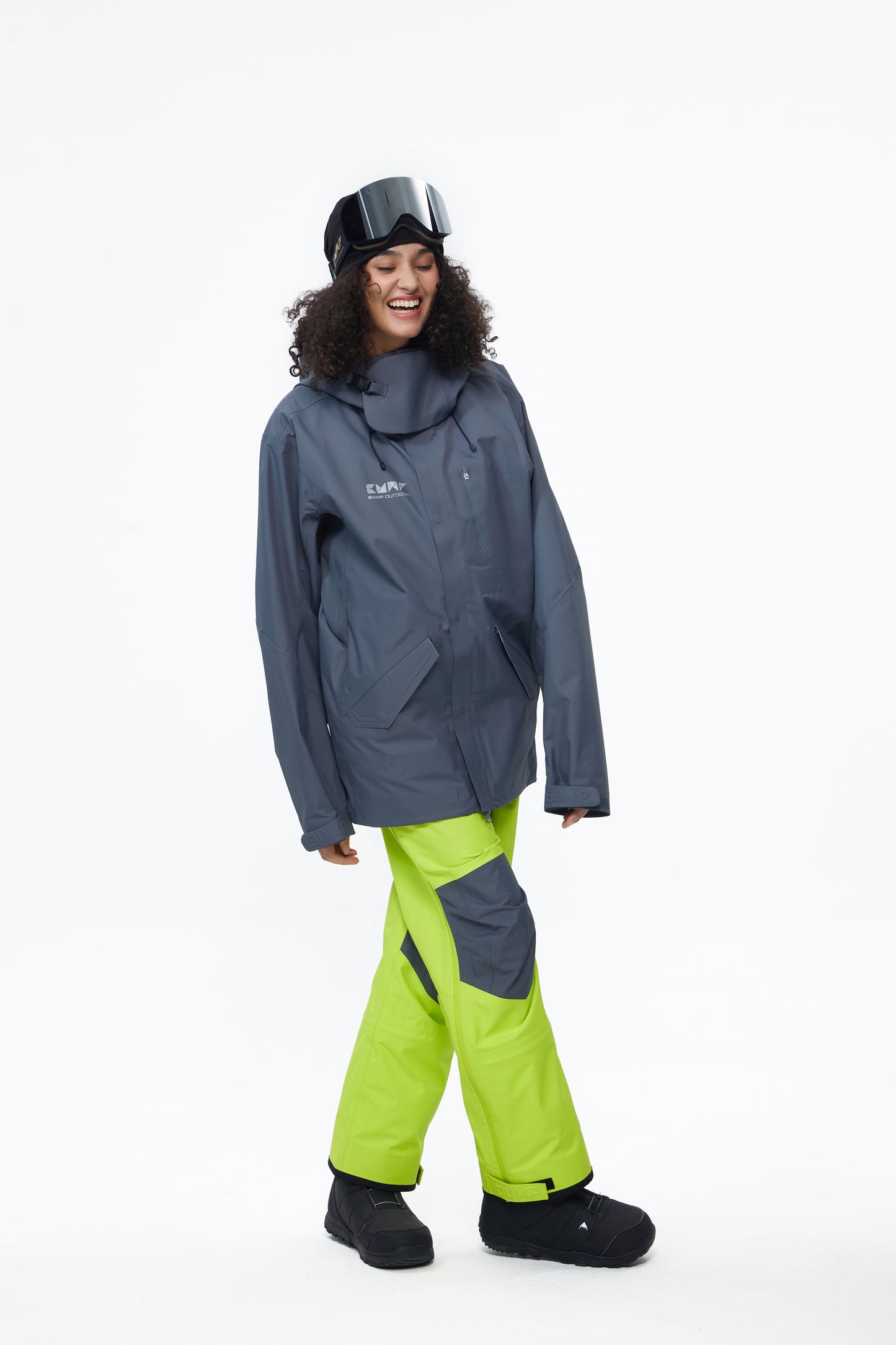 BUMP 23 3L Pro Dermizax® Snowboard/Ski Jacket Women Gray