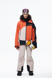 BUMP 3L RG Snowboard/Ski Jacket Men Pink/Black/Orange