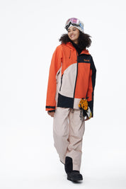 BUMP 3L RG Snowboard/Ski Jacket Men Pink/Black/Orange