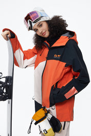 BUMP 3L RG Snowboard/Ski Jacket Men Pink/Black/Orange