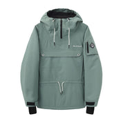 BUMP Insulated Anorak Ski Jacket for Men&Women, Pullover Snowboard  Jacket Coral
