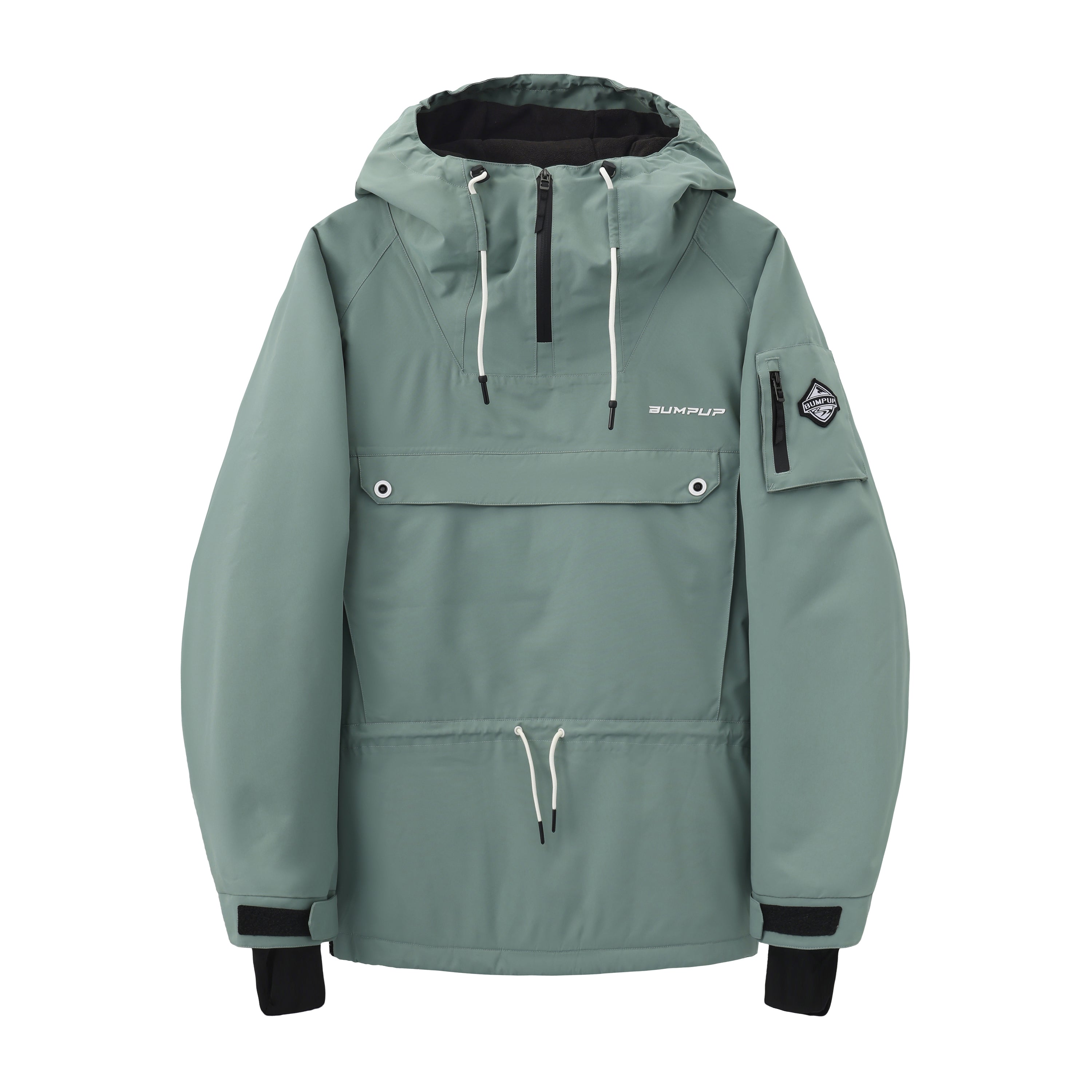 BUMP Insulated Anorak Ski Jacket for Men&Women, Pullover Snowboard  Jacket Coral