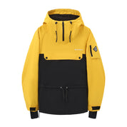 BUMP Insulated Anorak Ski Jacket for Men&Women, Pullover Snowboard  Jacket Coral