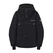 BUMP Insulated Anorak Ski Jacket for Men&Women, Pullover Snowboard  Jacket Coral