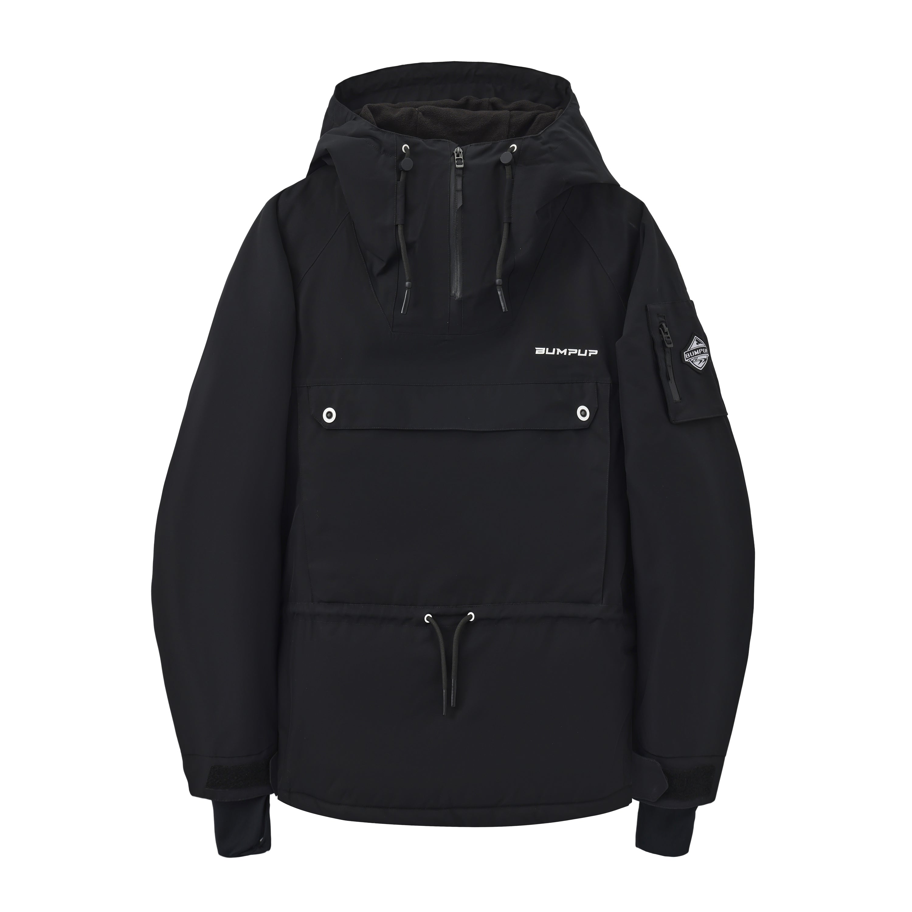 BUMP Insulated Anorak Ski Jacket for Men&Women, Pullover Snowboard  Jacket Coral