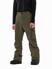 Iconic Cargo Ski Pants for Men & Women, Waterproof Snow Pants Olive Green