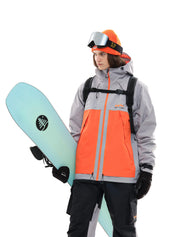 Expert 23 Ski/Snowboard Jacket Women Gray/Orange