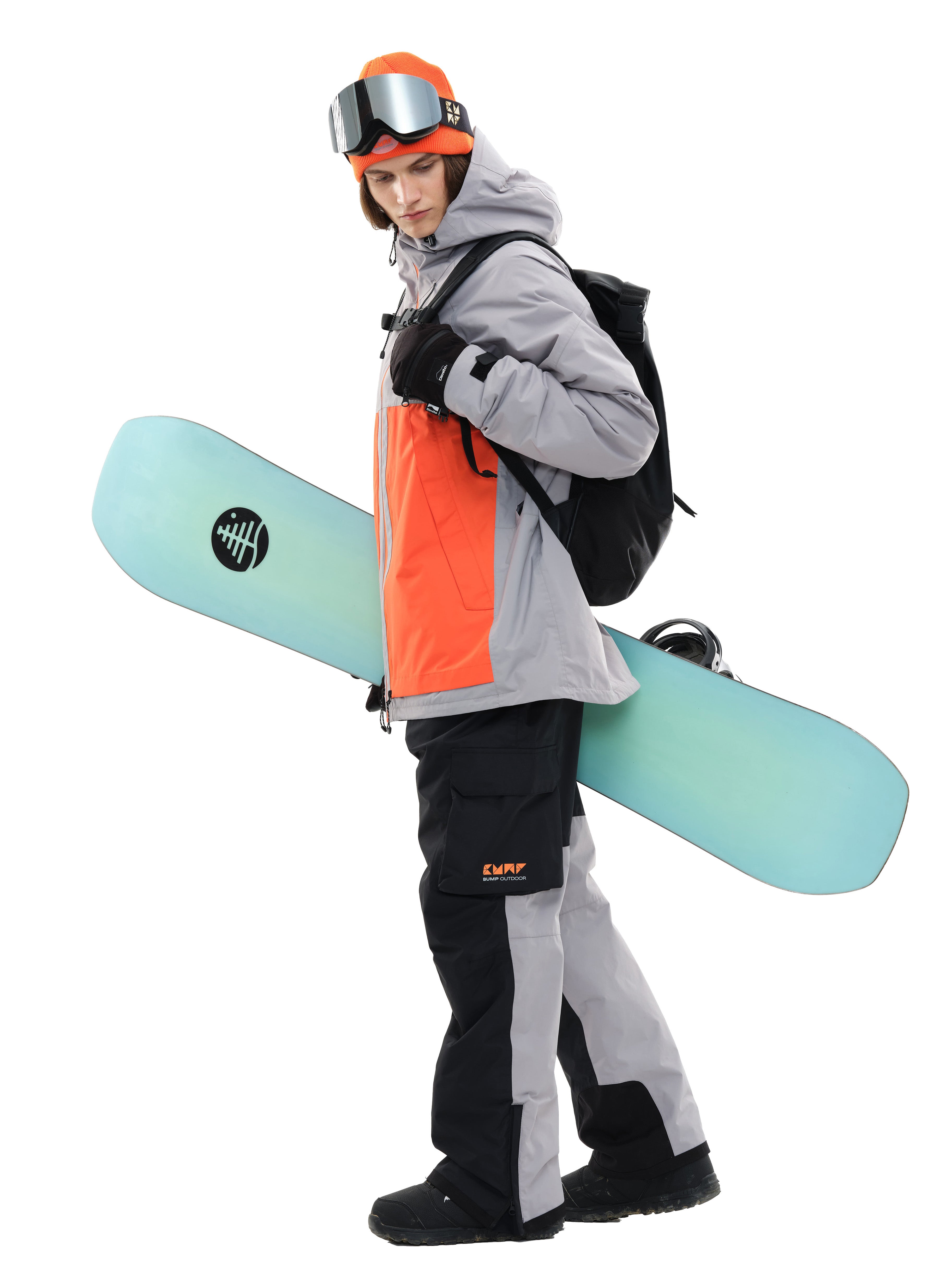 Expert 23 Ski/Snowboard Jacket Women Gray/Orange