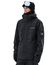 BUMP Iconic Utility Ski Jacket for Men & Women, Insulated Snowboard Jacket Black