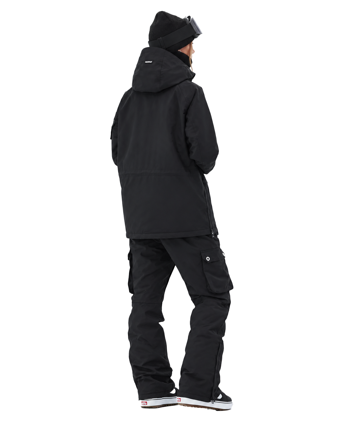 BUMP Insulated Anorak Ski Jacket for Men&Women, Pullover Snowboard  Jacket Black