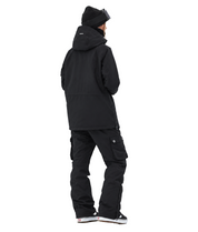 BUMP Insulated Anorak Ski Jacket for Men&Women, Pullover Snowboard  Jacket Black