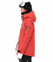 BUMP Insulated Anorak Ski Jacket for Men&Women, Pullover Snowboard  Jacket Coral