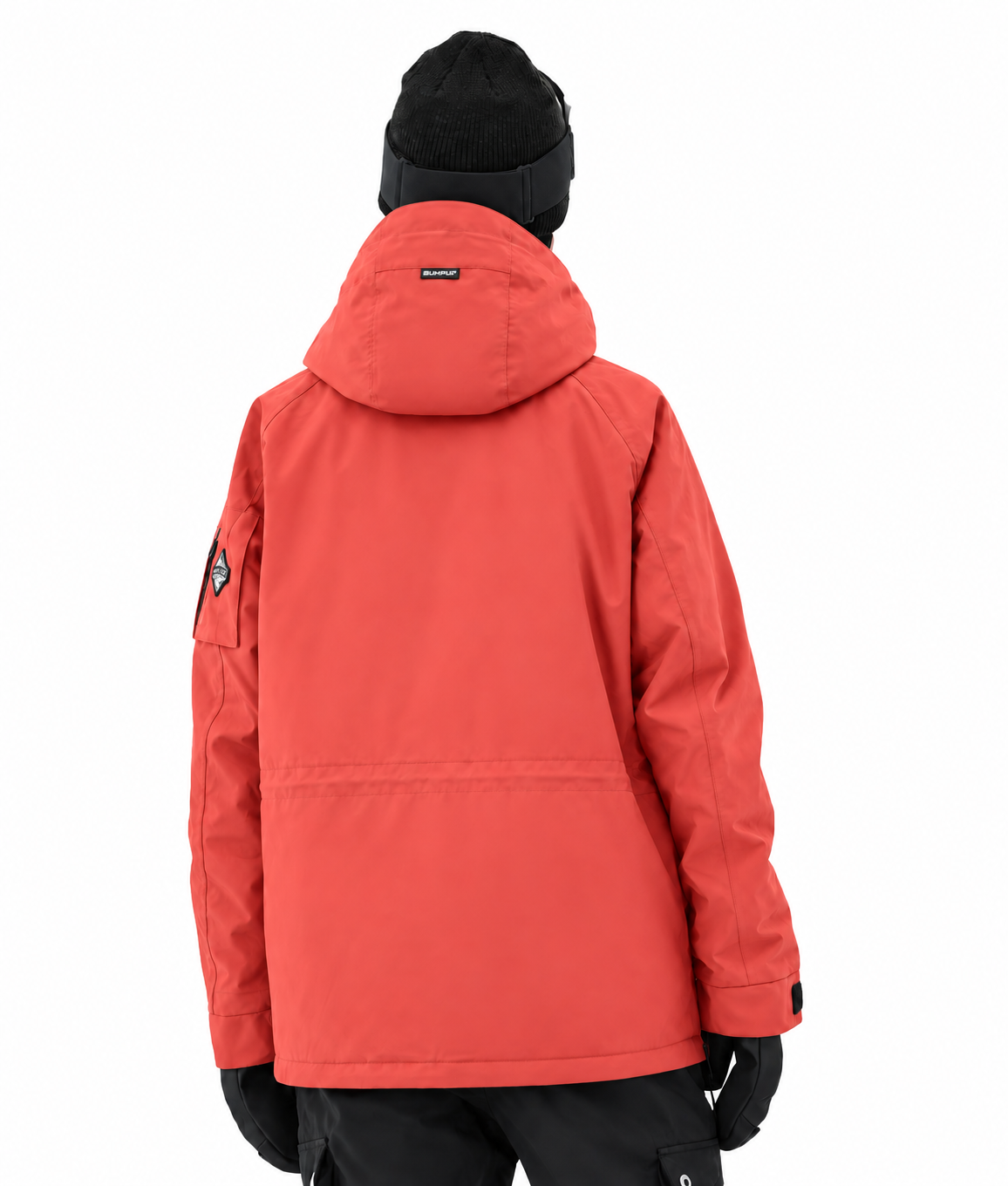 BUMP Insulated Anorak Ski Jacket for Men&Women, Pullover Snowboard  Jacket Coral