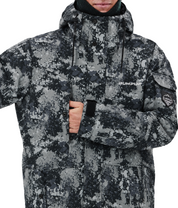 BUMP Iconic Utility Ski Jacket for Men & Women, Insulated Snowboard Jacket Green Camo