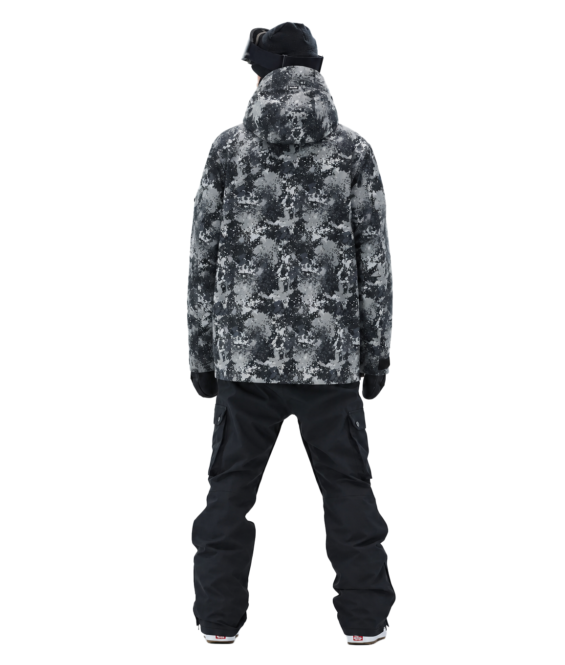 BUMP Iconic Utility Ski Jacket for Men & Women, Insulated Snowboard Jacket Green Camo