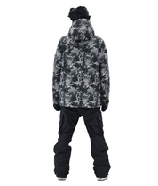 BUMP Iconic Utility Ski Jacket for Men & Women, Insulated Snowboard Jacket Green Camo