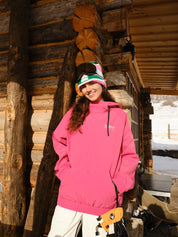 Stay Warm and Stylish on the Slopes: Must-Have Pink Women Ski Hoodies for Winter Adventures