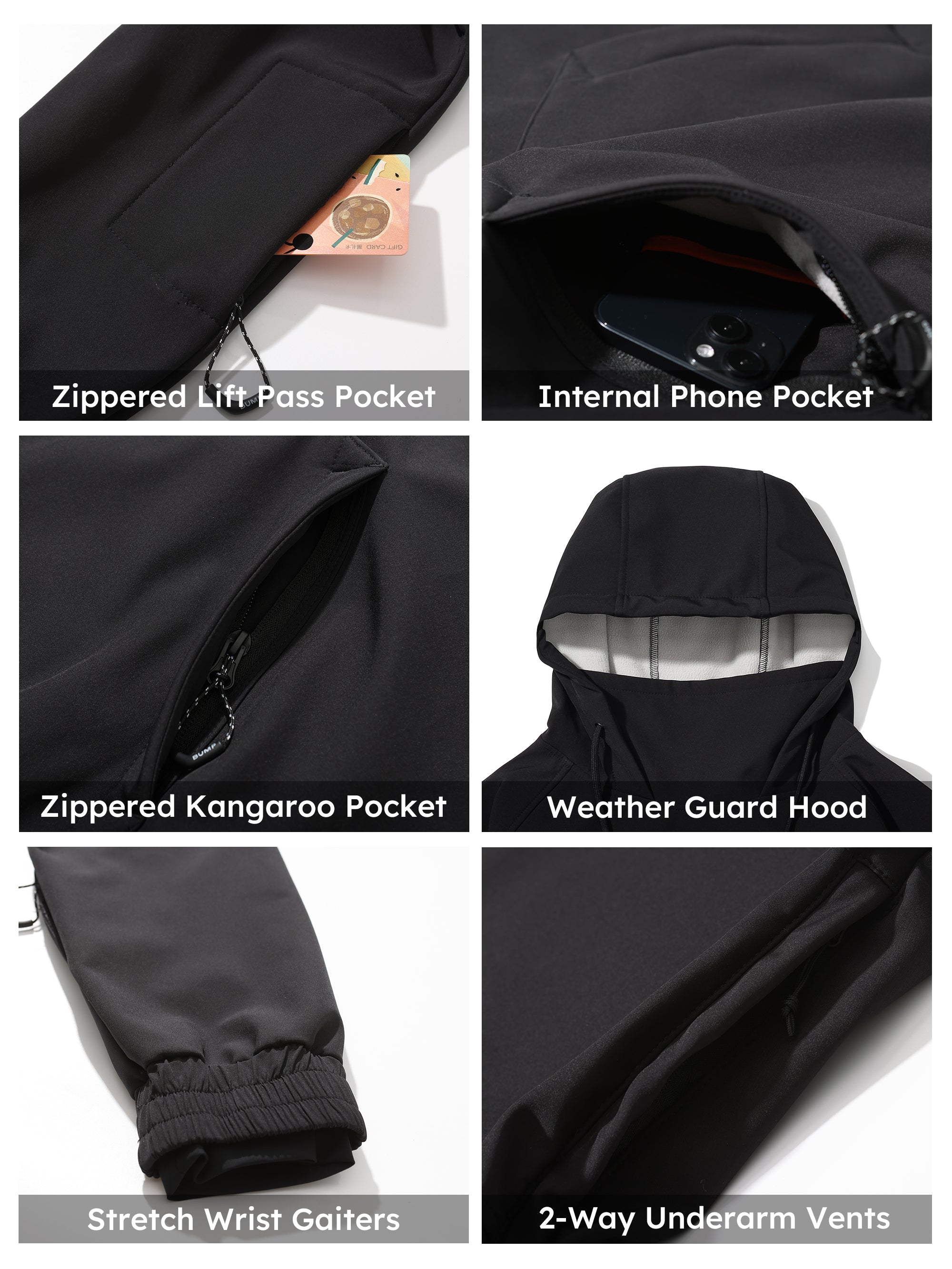 Stay Warm and Stylish on the Slopes: Must-Have Black Men Ski Hoodies for Winter Adventures