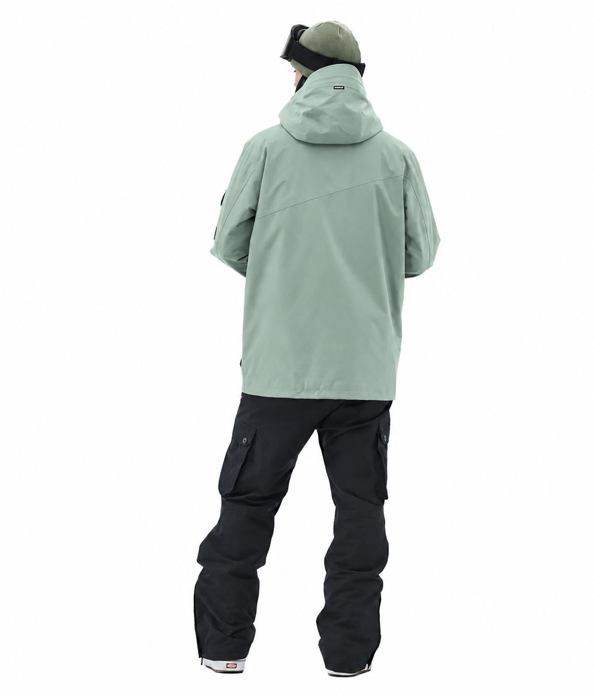 BUMP Iconic Utility Ski Jacket for Men & Women, Insulated Snowboard Jacket Faded Green