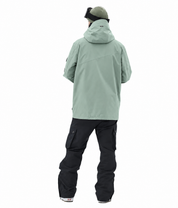 BUMP Iconic Utility Ski Jacket for Men & Women, Insulated Snowboard Jacket Faded Green