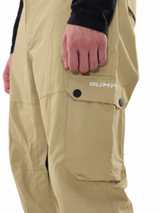 Iconic Cargo Ski Pants for Men & Women, Waterproof Snow Pants Khaki
