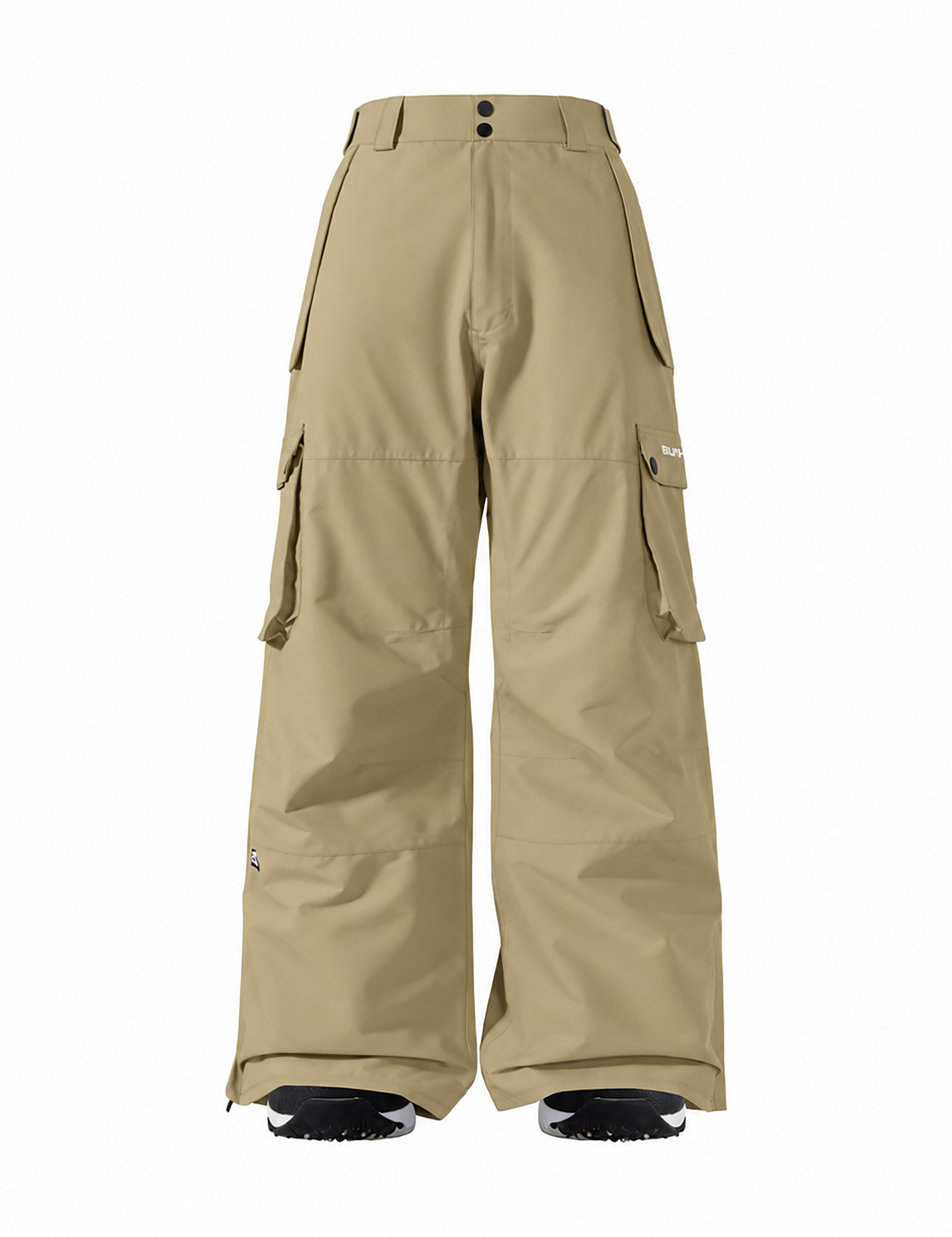 Iconic Cargo Ski Pants for Men & Women, Waterproof Snow Pants Olive Green