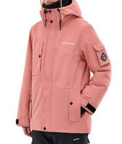 BUMP Iconic Utility Ski Jacket for Men & Women, Insulated Snowboard Jacket Soft Pink