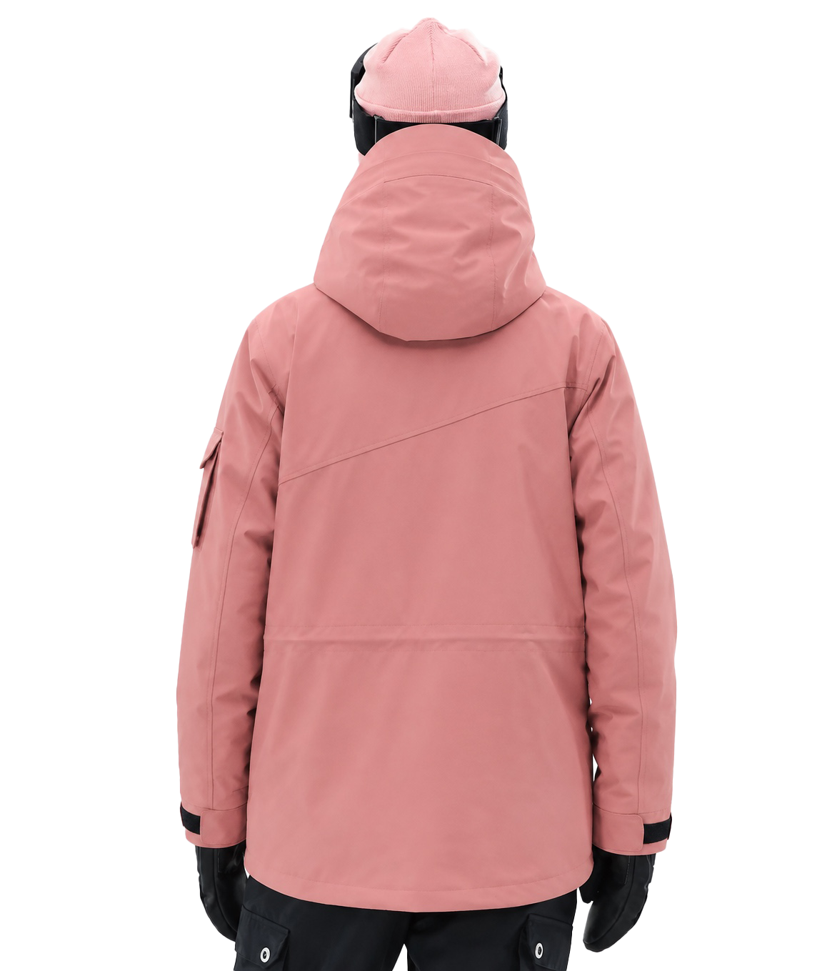 BUMP Iconic Utility Ski Jacket for Men & Women, Insulated Snowboard Jacket Soft Pink