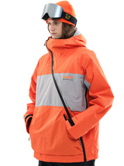 Slash 23 Ski/Snowboarding Jacket Men Orange Gray