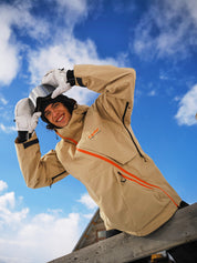 Slash 23 Ski/Snowboarding Jacket Men Khaki