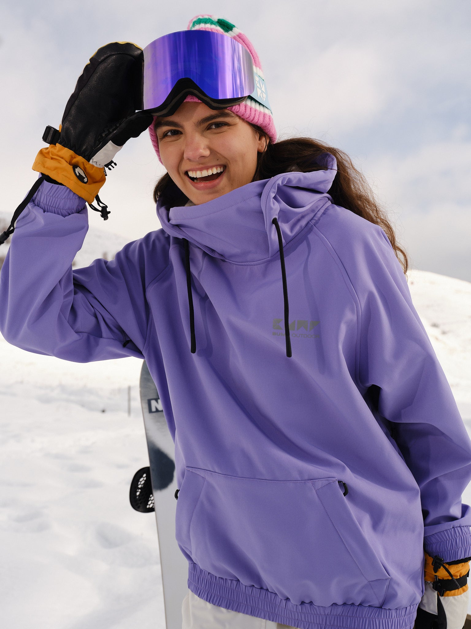 Stay Warm and Stylish on the Slopes: Must-Have Purple Women Ski Hoodies for Winter Adventures