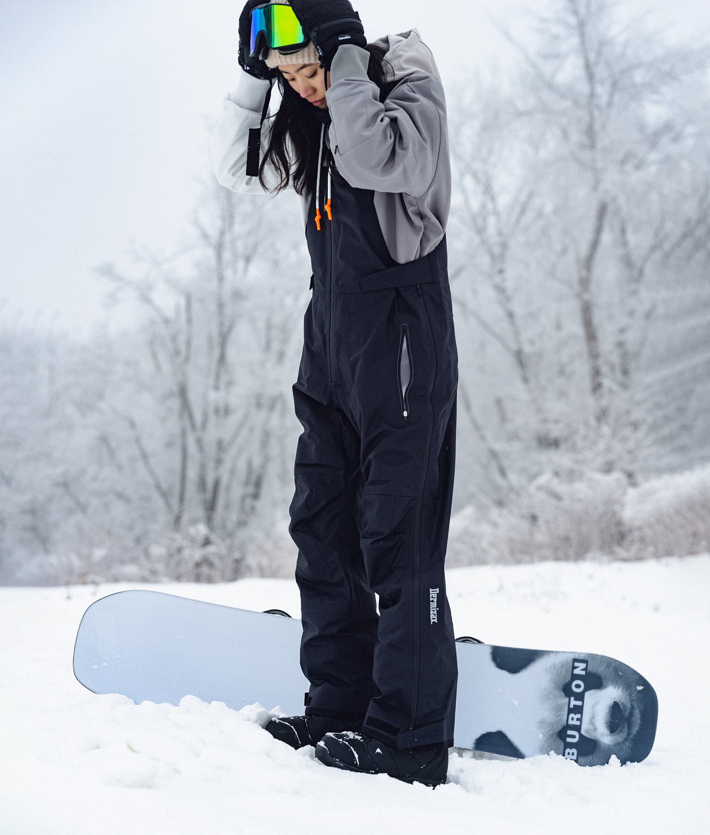 BUMP 3L Pro Dermizax® Snowboard/Ski Bib Pants Men Gray