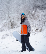 Expert 23 Ski/Snowboard Jacket Women Gray/Orange
