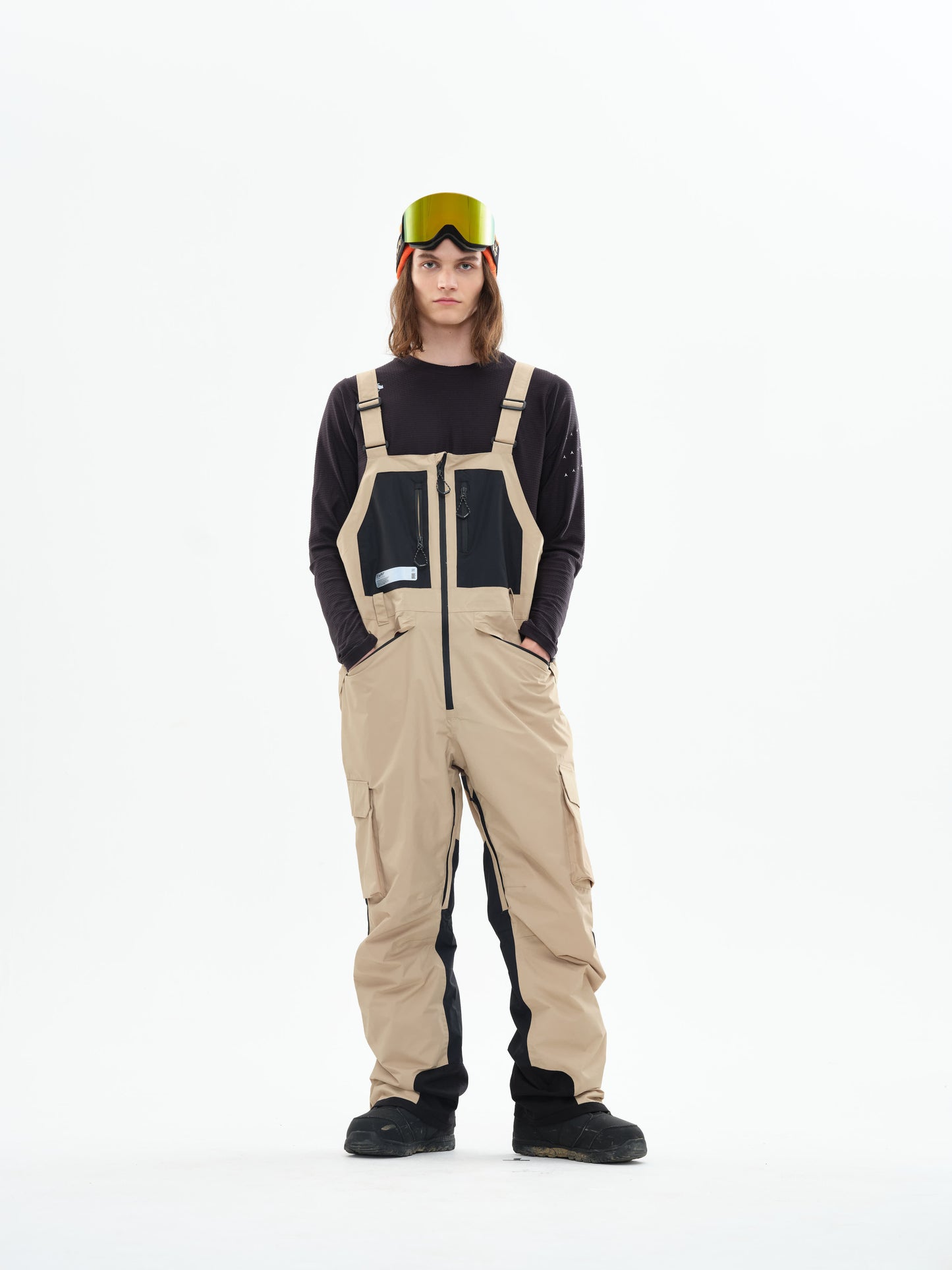 Iconic 23 Ski/Snowboard Bib Pants Women Khaki