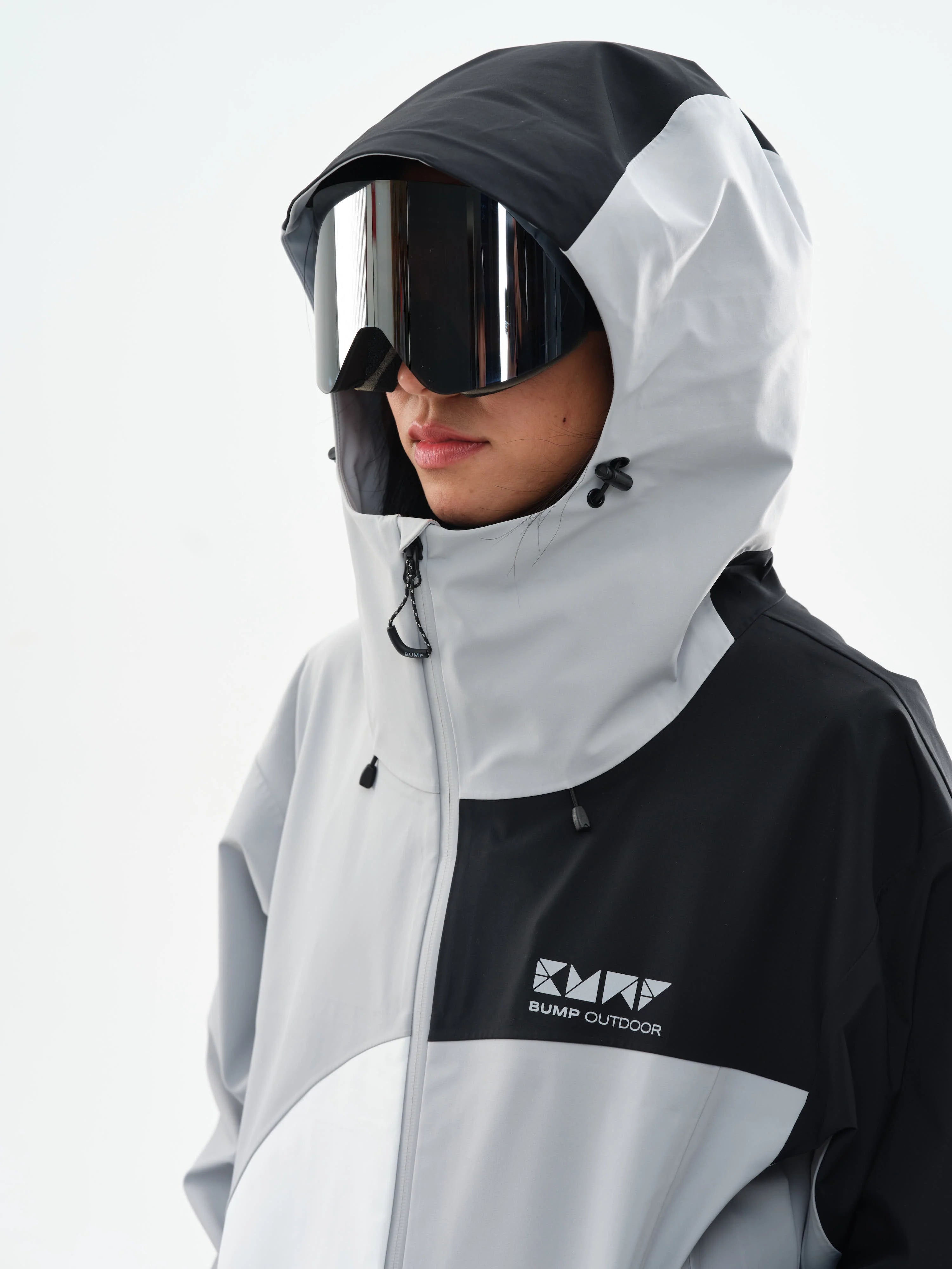 BUMP 3L RG Snowboard/Ski Jacket Men White/Black/Gray