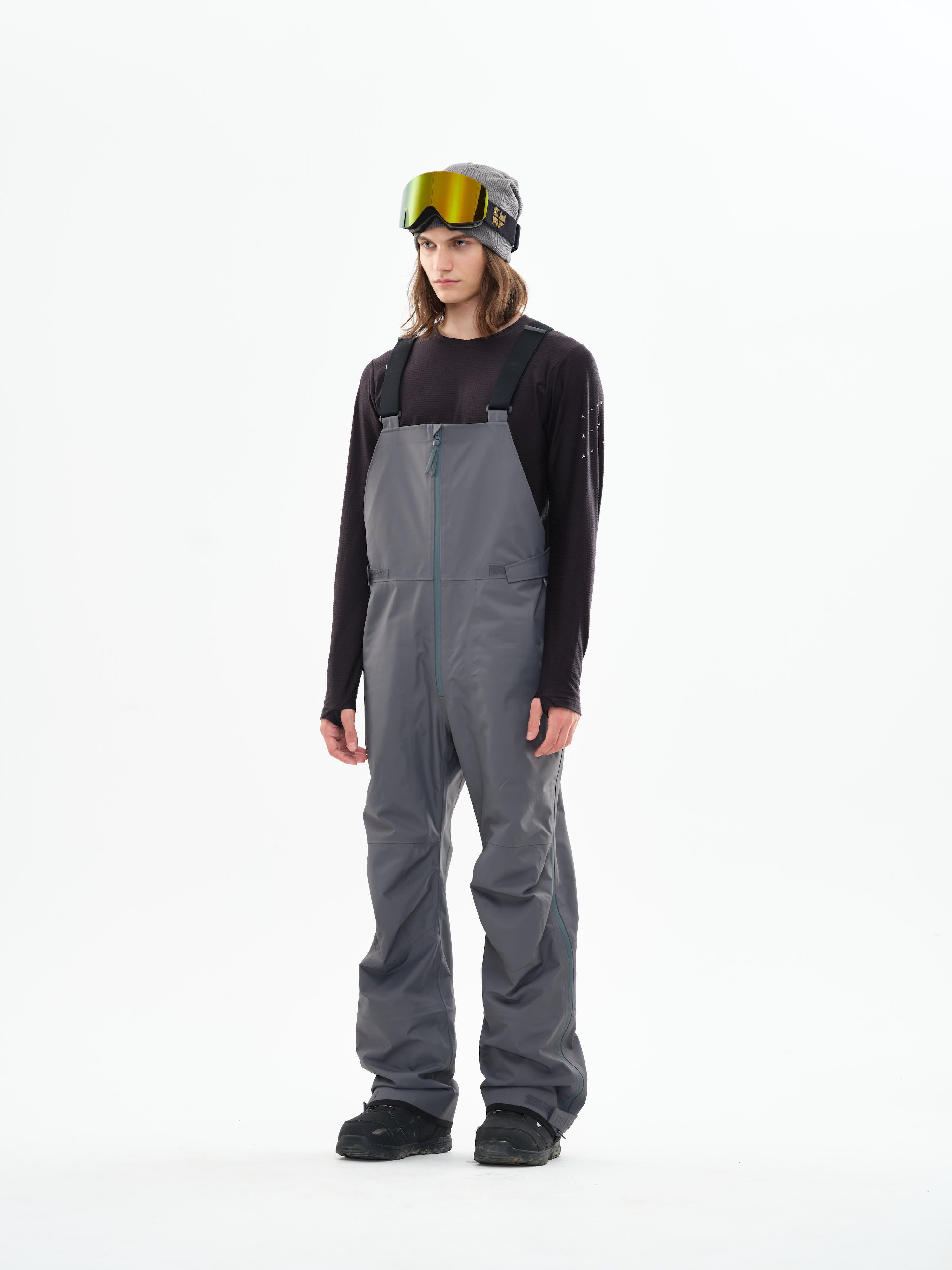 BUMP 3L Pro Dermizax® Snowboard/Ski Bib Pants Men Gray