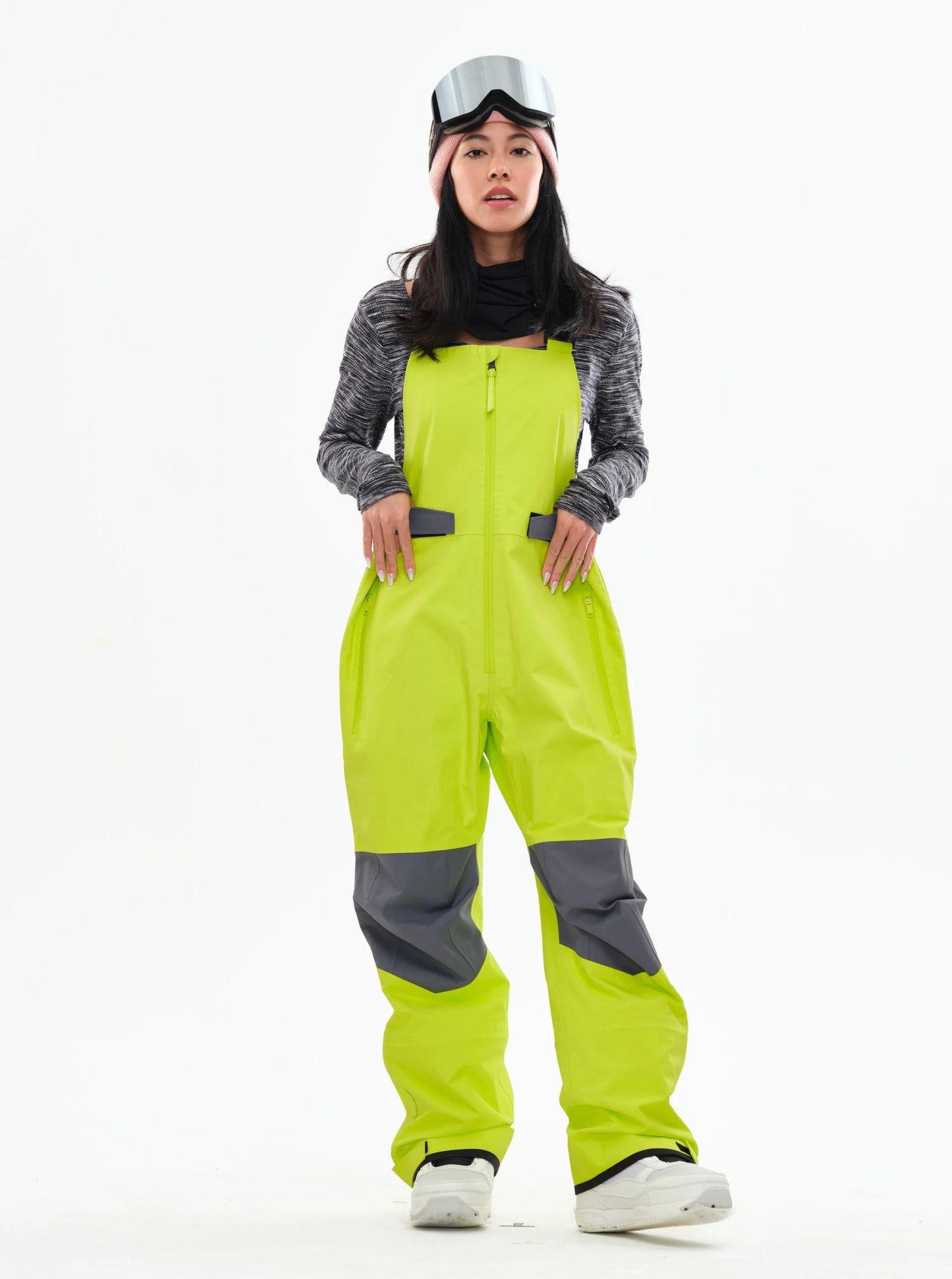 BUMP 3L Pro Dermizax® Snowboard/Ski Bib Pants Women Sulphur Spring/Gray