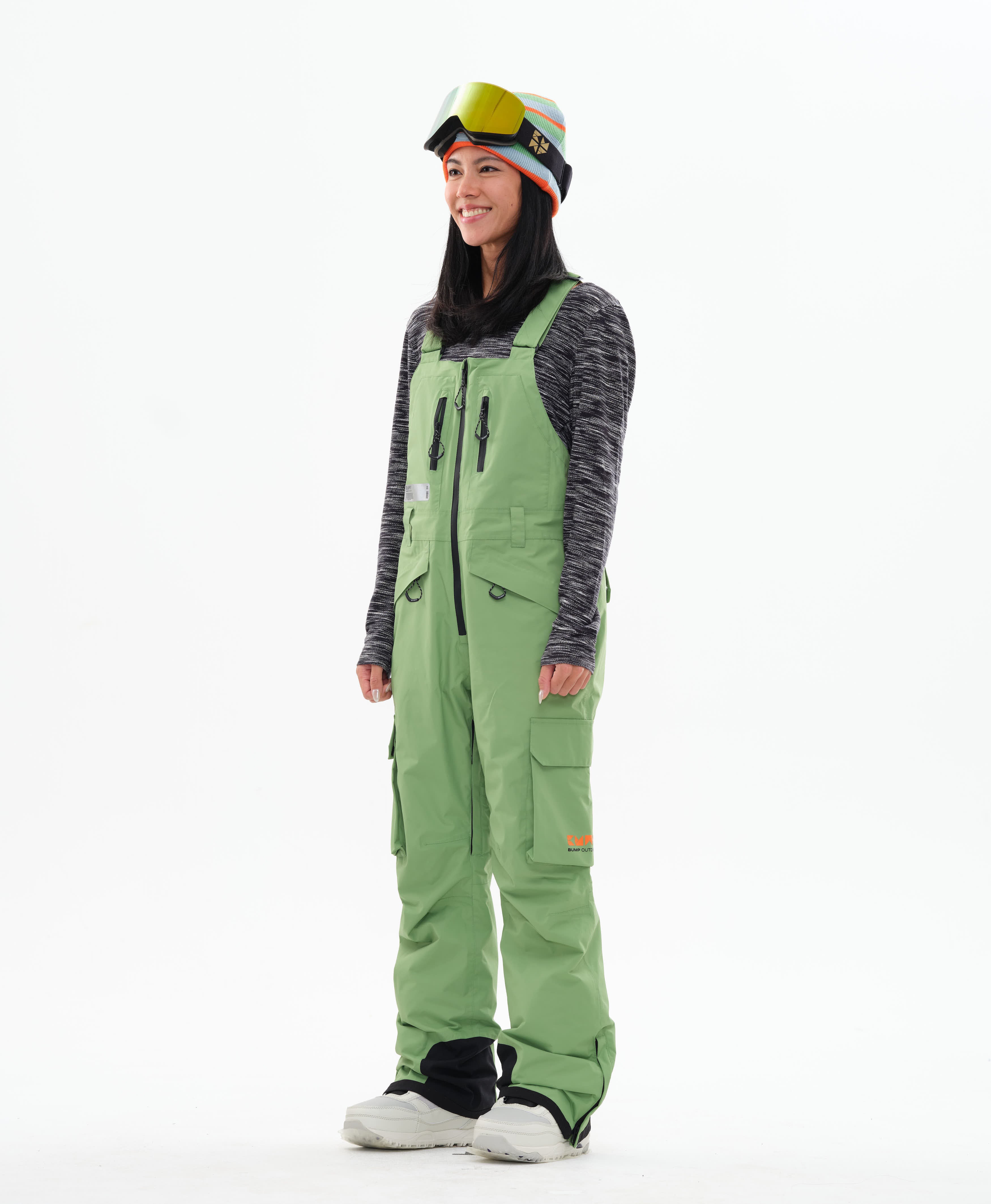 Iconic 23 Ski/Snowboard Bib Pants Women Absinthe Green