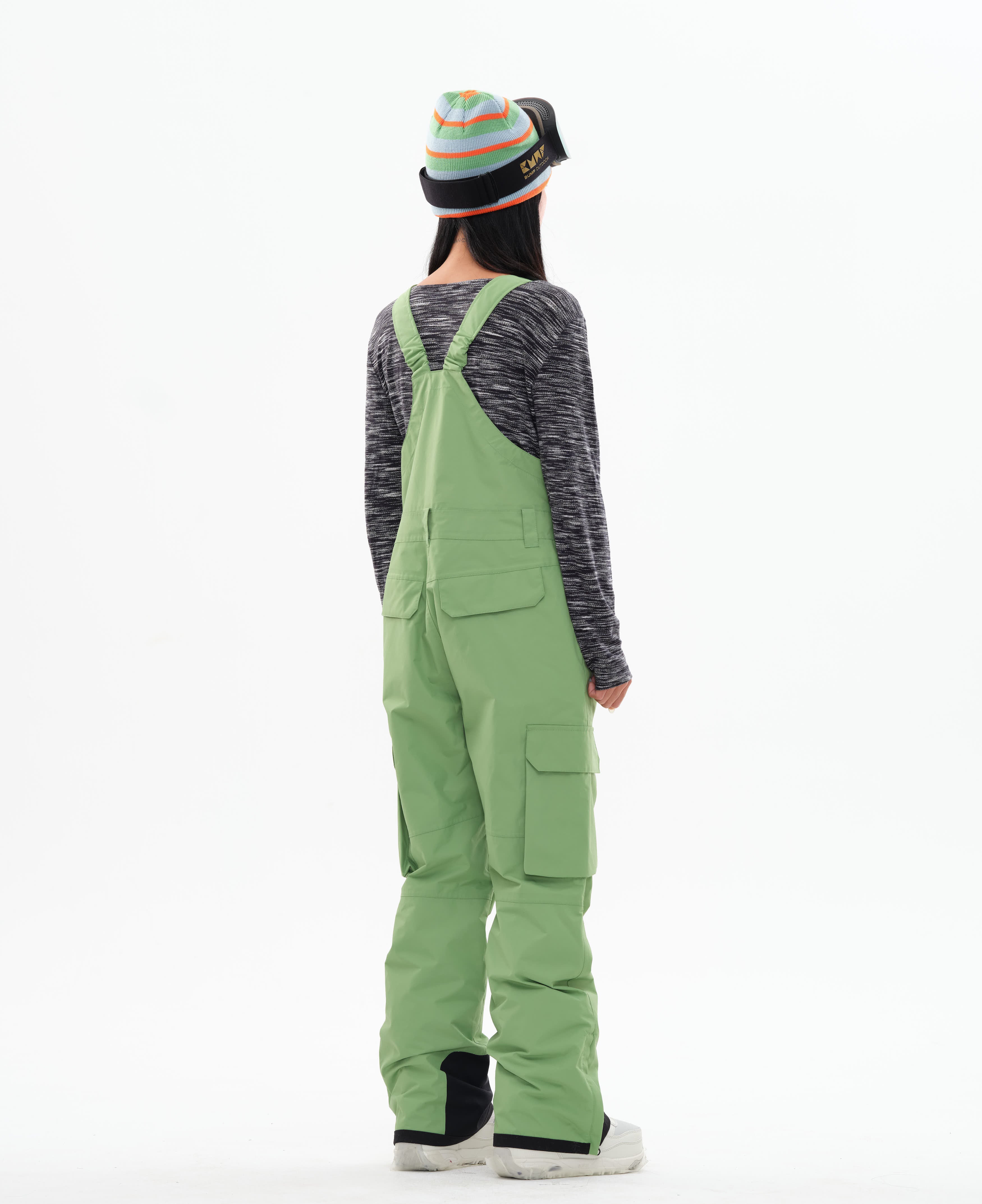 Iconic 23 Ski/Snowboard Bib Pants Women Absinthe Green