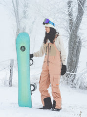 Iconic 23 Ski/Snowboard Bib Pants Women Peach Whip